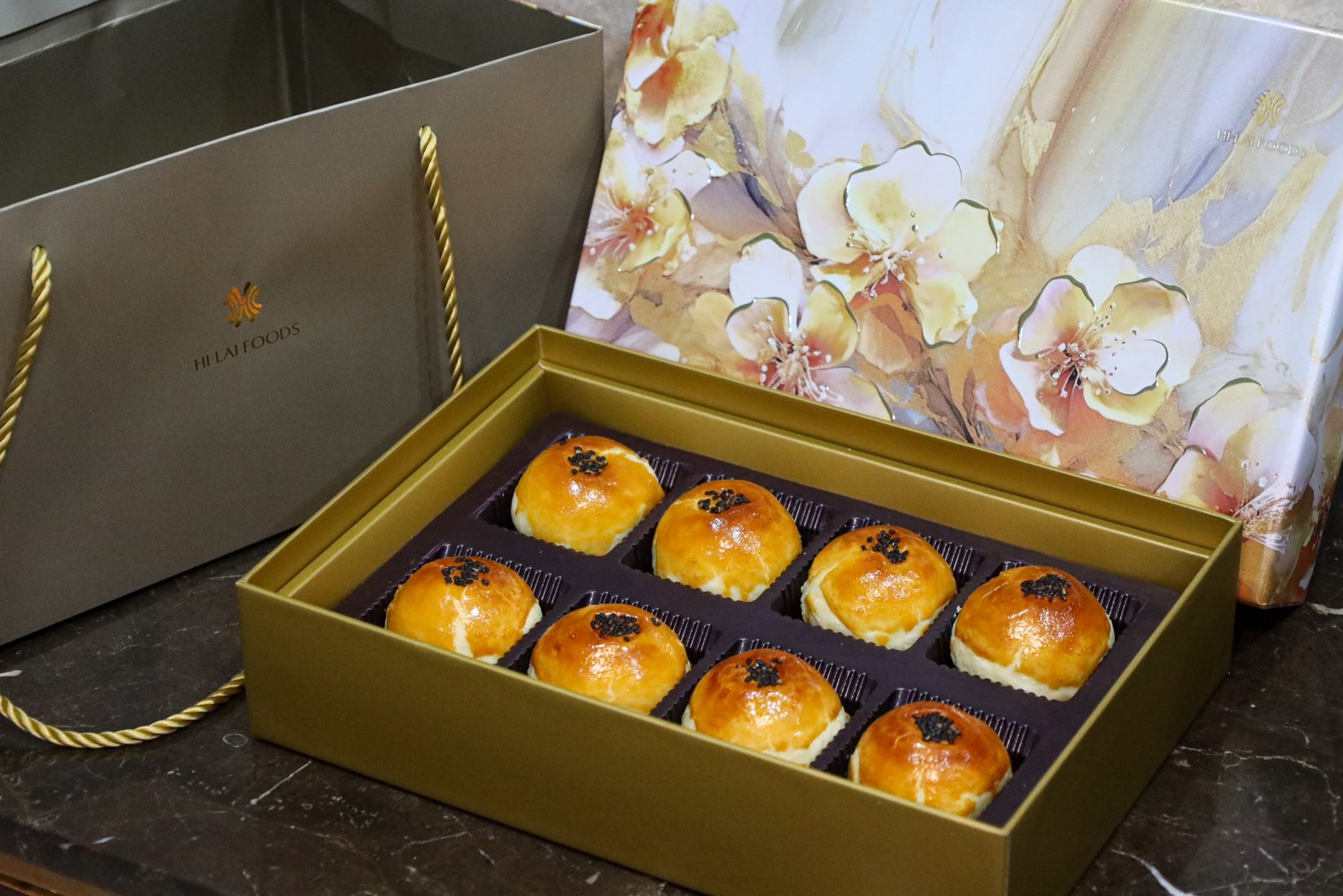 中秋月餅推薦 漢來大飯店 旺月蛋黃酥禮盒